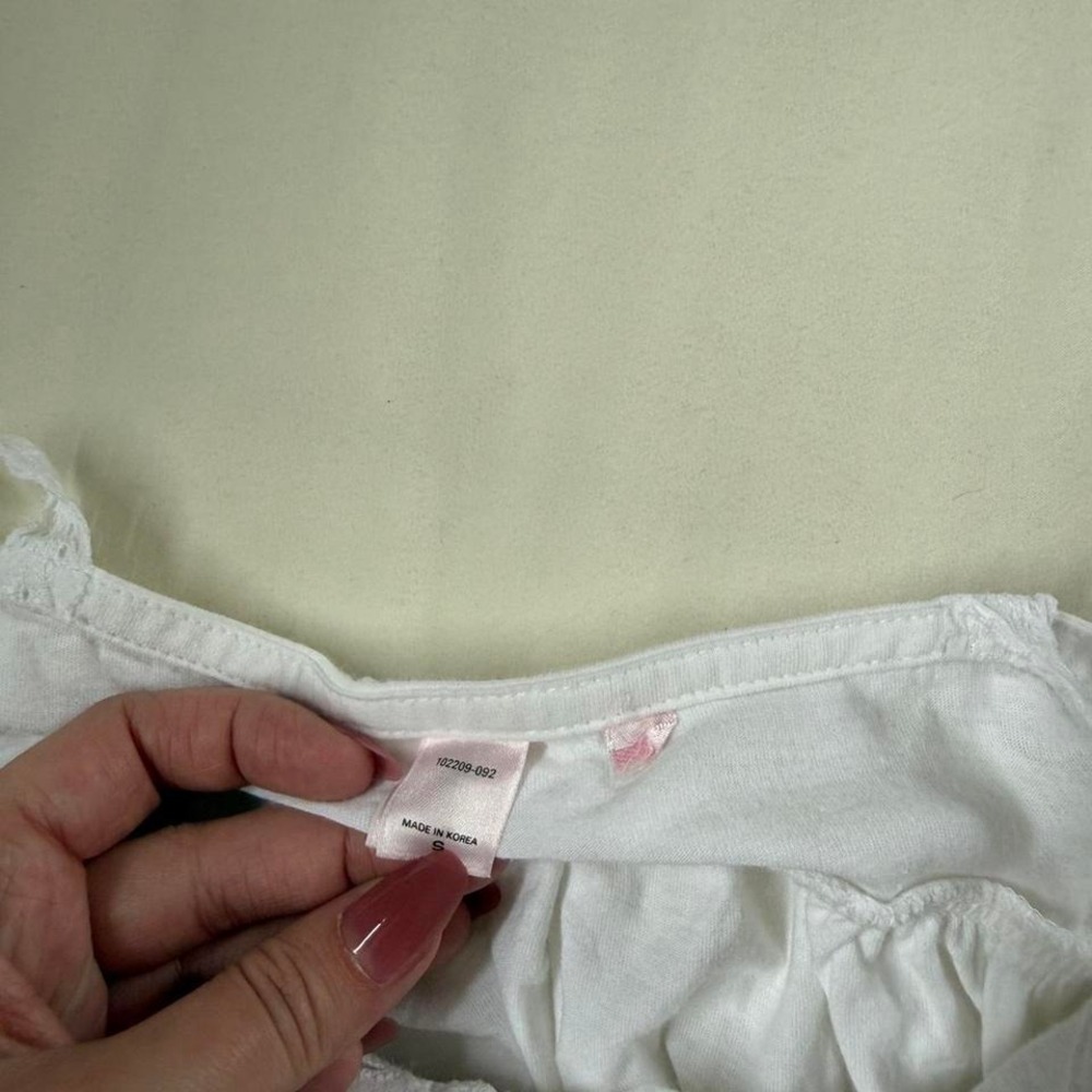 white eyelet mini dress Y2K white slip dress Victoria's Secret size small - Picture 6 of 8